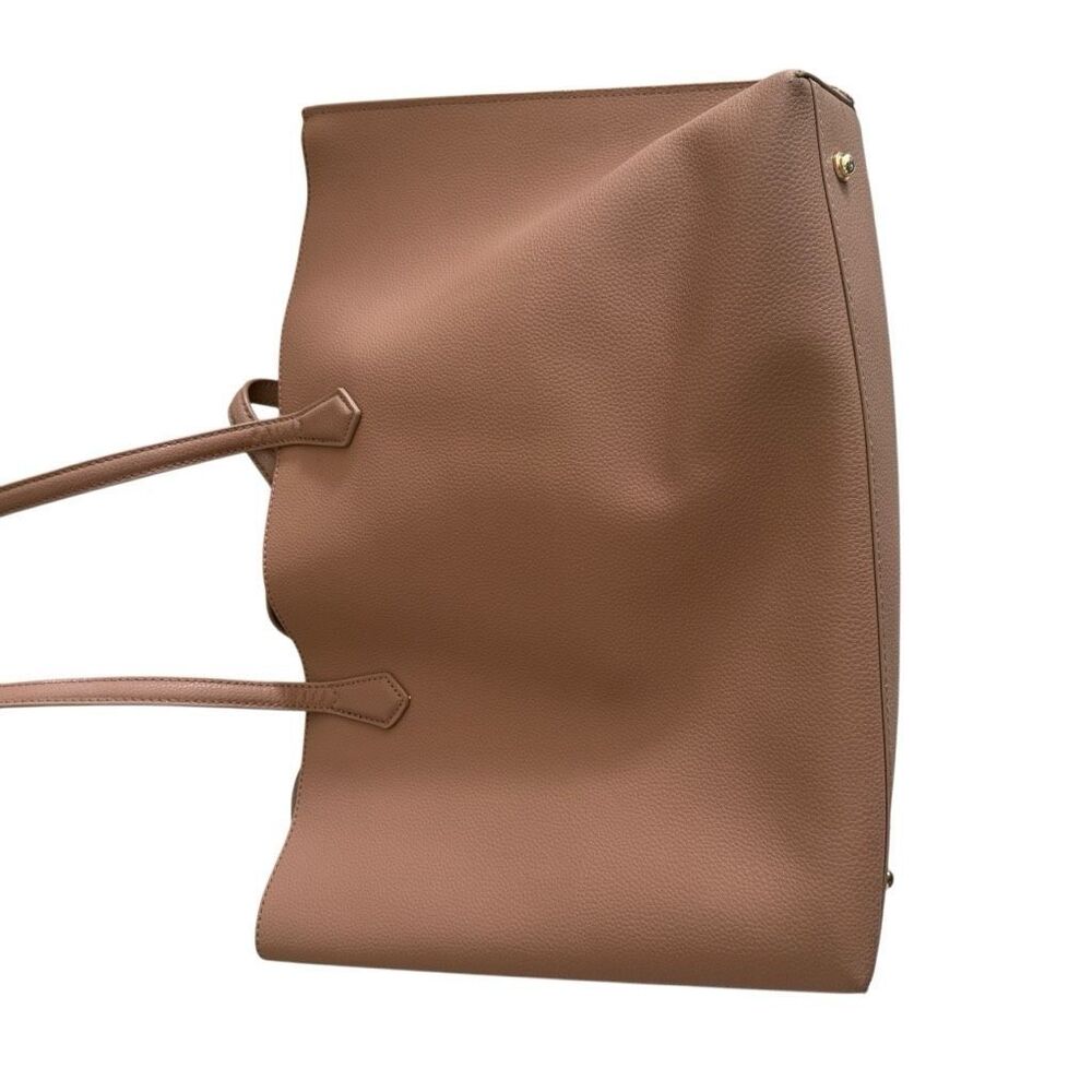 Women’s Taupe Tote Bag - Classic Everyday Handbag - Picture 2 of 15